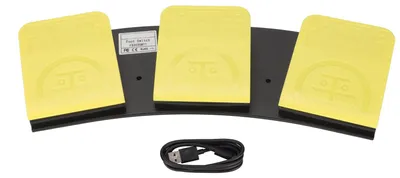 Obrázek produktu pro USB nožní spínač, mechanické připojení s duálním režimem, tři klávesnice, zařízení HID, programovatelný počítač