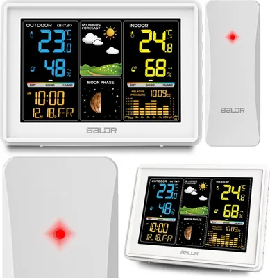 Immagine prodotto di Stazione meteorologica con display BD-907 bianco