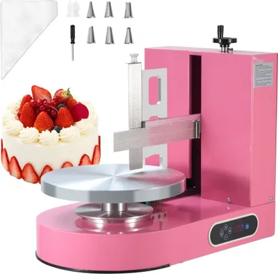Produktbild von Tortendekorationsmaschine - Tortencreme-Verteilmaschine 15,24-35,56 cm - Professionelle Konditorwerkzeuge - für Geburtstag und Hochzeitstorten