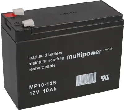Zdjęcie produktu dla Multipower Blei-Akku MP10-12S Pb 12V / 10Ah Faston 4,8
