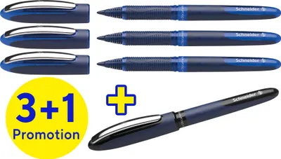 Produktbild von Schneider AG One Business, Stick Pen, Schwarz, Blau, Schwarz, Blau, Kunststoff, 0,6 mm, Beidhändig