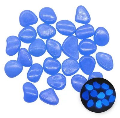 Produktbild von ® Leuchtende Kieselsteine - 300 Stück für Garten und Aquarium