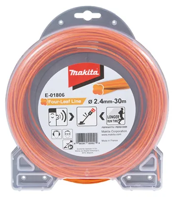 Productafbeelding van Makita grastrimmerdraad, vierlobbig, 2,4 mm x 30 meter