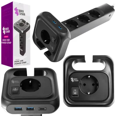 Zdjęcie produktu dla Listwa zasilająca 4xAC 2xUSB 1xUSB-C SPS-PS02B