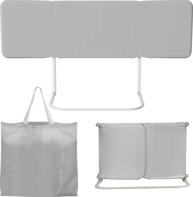 Obrázek produktu pro ISOISL Skládací zábradlí na postel, 150 cm, stabilní ochrana postele do 50 kg, bez nutnosti vrtání, šedá barva