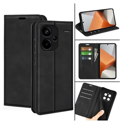Produktbild von Handy Tasche für Samsung Galaxy A56 5G Schutz Hüllle mit Kartenfächer Magnetverschluss Cover Case Etui aus Velour Kunstleder