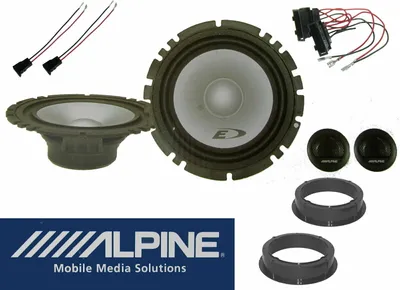 Produktbild von Alpine passend für VW Lupo ab 1998 Lautsprecher Einbau Set Tür 2 Wege 16,5 cm 280 Watt