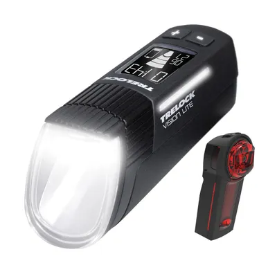 Zdjęcie produktu dla Trelock LS 660 I-Go Vision Lite/LS 740 Vector Signal Set Black 80 lm Oświetlenie rowerowe