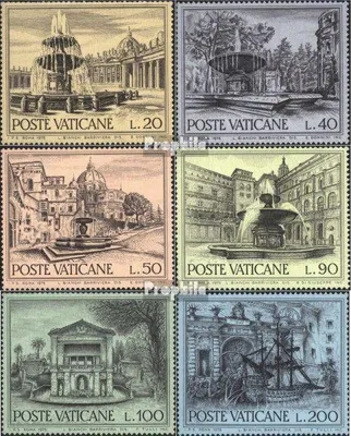 Produktbild von Briefmarken Vatikanstadt 1975 Mi 657-662 (kompl.Ausg.) postfrisch Denkmalschutzjahr