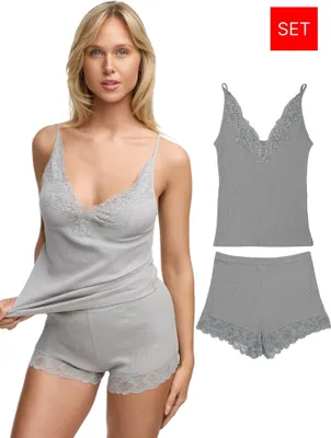 Produktbild von Tazzio Damen Nachtwäsche-Set F909 (Anthrazit, XS)