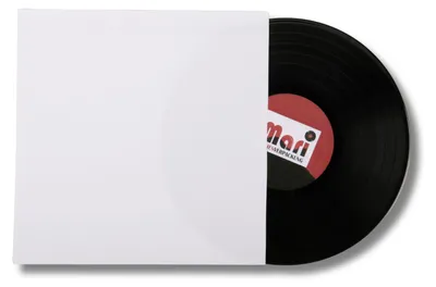 Produktbild von Deluxe 12 Zoll LP Maxi Single Innenhüllen ohne Mittelloch ungefüttert reinweißes 90 g Papier für Vinyl Schallplatten 10 Stück