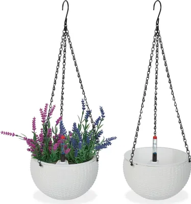 Produktbild von Hängeampel mit Wasserbehälter 2er Set