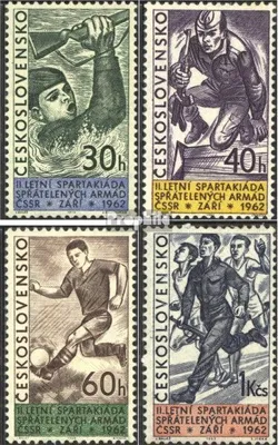 Produktbild von Briefmarken Tschechoslowakei 1962 Mi 1351-1354 (kompl.Ausg.) postfrisch Sport