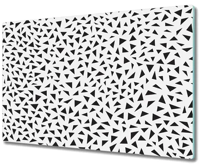 Produktbild von Glas Schneidebrett Herdabdeckplatten Schneideplatten - 80x52 cm - Winzige Dreiecke