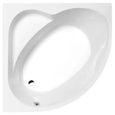 Productafbeelding van Polysan SIRIUS hoekdouchebak, 130x130x45 cm, wit