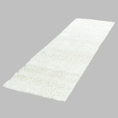 Produktbild von Villa Möbel Lifiva Wohnzimmer-Teppich, Hochflor-Teppich, Shaggy, Einfarbig, Farbe:Creme, Grösse:80x150 cm