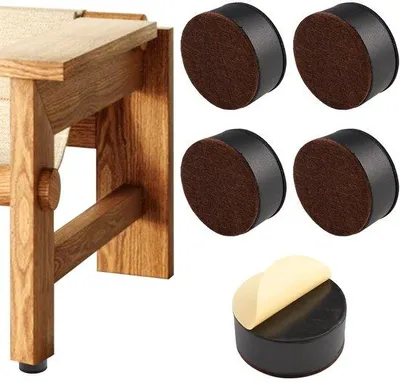 Produktbild von Kunststoff-Hebelsätze 3 cm - Selbstklebend - Kohlenstoffstahl - Rund - Tragfähigkeit 2000 kg - Schutz vor Kratzern und Lärm - Möbelhöhenanheber