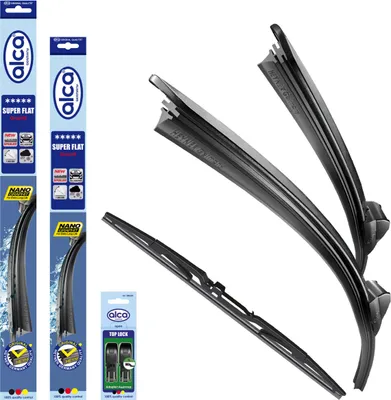 Produktbild von alca® Scheibenwischer mit Heckwischer passend für NISSAN PRIMASTAR Kasten (11.2021 - 06.2026) SUPER FLAT Flachbalkenwischer