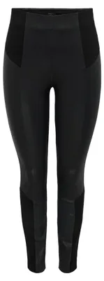 Produktbild von ONLY Damen Onlclaremont Coated Insert Tlr Leggings, Schwarz, XS / 30L EU