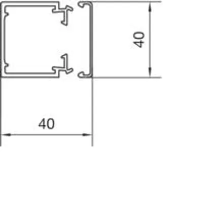 Image de Hager LF4004007035 2m PVC Kabelrinnensystem (LF4004007035)