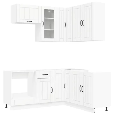 Obrázek produktu pro Kuchyňská sestava LUCCA, 8 kusů, bílá, dřevotřísková