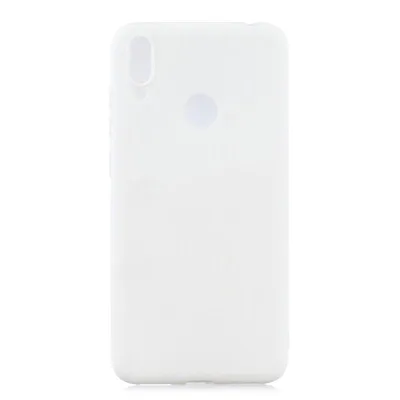 Produktbild von Huawei Y7 2019 Handy Hülle Silikon Cover Schutzhülle Bumper Soft Case matt Weiß