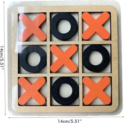 Obrázek produktu pro Dřevěná desková hra Xo hračka interakce šachy děti puzzle vzdělávací hračka