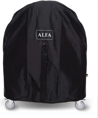 Imagen del producto de Funda protectora negra para horno de pizza Alfa Forni, modelo para 5 pizzas, con base integrada (estilo moderno)