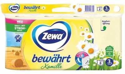 Produktbild von Zewa Toilettenpapier bewährt Kamille 3-lagig