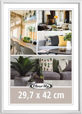 Produktbild von Posterrahmen 29,7 x 42 cm DIN A3 Kunststoff weiß