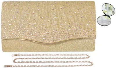 Productafbeelding van HKYUECHI Clutch, zwarte dameshandtas, schattige kleine zwarte avondtas