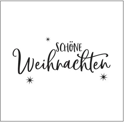 Produktbild von Mundart Stempel | Prägeschablone Deutsche Text "schöne Weihnachten"