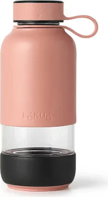 Produktbild von TO GO Glas Wasserflasche rosa / Lekue