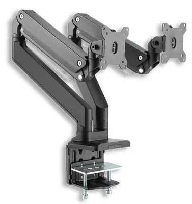 Immagine prodotto di Supporto da tavolo Duo regolabile in altezza con molla a gas 17-35", Xantron PRO-GS100D