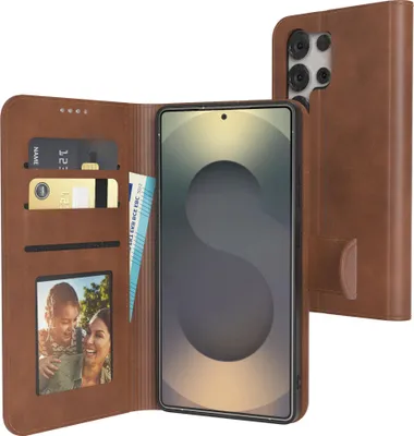 Produktbild von EAZY CASE Business Hülle für Samsung Galaxy S25 Ultra klappbar, Premium Kunstleder Handyhülle mit Kartenfach