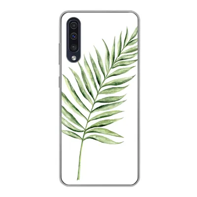 Produktbild von MuchoWow® Handyhülle Schutzhülle Hülle für Samsung Galaxy A30s Pflanze - Aquarell Silikon Softcase Handy Hülle - Karteninhaber