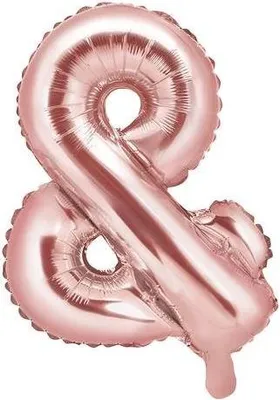 Produktbild von Folienballon &, 35cm, Roségold