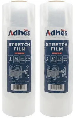 Stretchfolie 100 gauge, 45 x 40 m, 2 Rollen