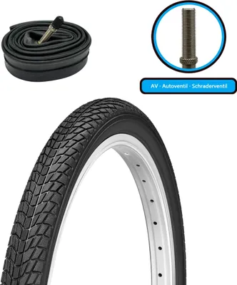 Produktbild von Fahrradreifen SET 20 x 1,75 Zoll 47-406 Decke Mantel inkl. AV Schlauch