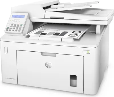 Produktbild von HP LaserJet Pro -MFP M227fdn, Schwarzweiß, Drucker für Kleine & mittelständische Unternehmen, Drucken/Kopieren/Scannen/Faxen, Laser, Monodruck, 1200 x 1200 DPI, Monokopie, A4, Weiß