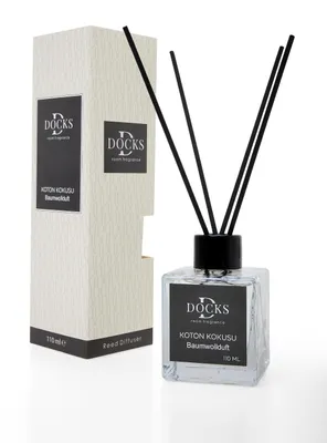 Produktbild von DOCKS Raumduft Diffuser mit Stäbchen – Verschiedene Düfte zur Wahl, 110ml Baumwolle