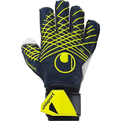 Zdjęcie produktu dla Rękawice bramkarskie Uhlsport Prediction Soft Flex Frame - granatowy / biały / neonowożółty