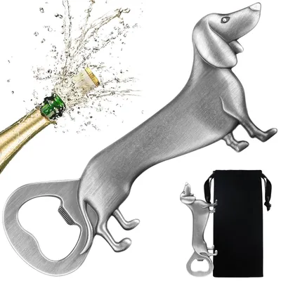 Produktbild von Flaschenöffner in Form eines Dackel, ideal für Partys und als Geschenk