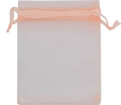 Organza-Beutel 50 Stück Geschenkbeutel Organzabeutel Gastgeschenk apricot 12x9 cm