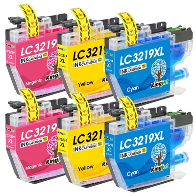 Productafbeelding van KINGJET LC3219XL printerpatronen, compatibel met Brother LC3219XL, LC3219, LC3217. Geschikt voor Brother MFC J5330dw, Brother MFC-J5335DW, MFC-J5730DW, MFC-J5930DW, J6530DW, J6930DW, J6935DW