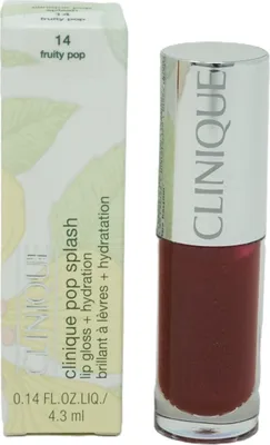 Produktbild von Clinique Pop Splash Gloss + Hydration, Rot, Fruity Pop, Glowing, Feuchtigkeitsspendend, Glanz, Hydrogenated Polyisobutene, Polybutene, Pentaerythrityl Tetraisostearate,..., 4,3 ml