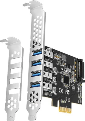 Immagine prodotto di AXAGON Axagon PCEU-43RS schede di interfaccia/adattatori USB 3.2 Gen 1 interno (3.1 Gen 1)