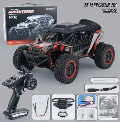Produktbild von 4WD ferngesteuertes Offroad-RC-Hochgeschwindigkeits-Buggy-Truck 1:16 Super Brushless 70 km/h schnelles Drift-Rennspielzeug, 16106 rot