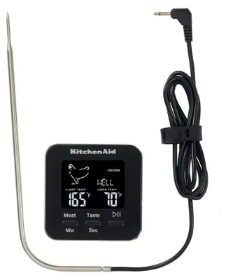 Productafbeelding van Digitale kabelthermometer KitchenAid Global, zwart