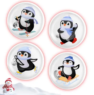 Productafbeelding van 4 Stuks Herbruikbare Handwarmers in Pinguin Design